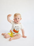 Bobo Choses Baby Play the Drum Body Suit Short Sleeve