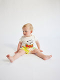 Bobo Choses Baby Play the Drum Body Suit Short Sleeve