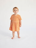 Bobo Choses Baby Orange Stripes Terry Dress