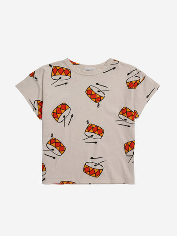 Bobo Choses Play the Drum All Over Short Sleeve T Shirt