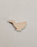 Bajo Loose Wooden Duck - Raw Timber