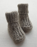 Knitted by Nana Cuffed Booties Koala