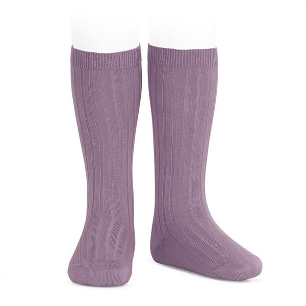 Condor Knee Hi Ribbed Sock (#675 Amatista) Amethyst