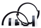 Bajo Large Double Sided Rainbow Black and White