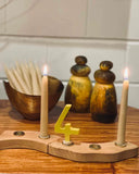 Queen B Beeswax Waldorf Grimm's Birthday Ring Candles Individual