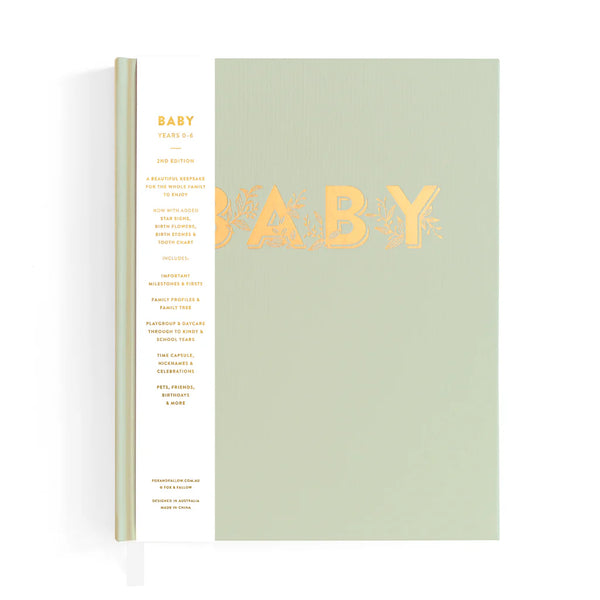 Fox & Fallow Baby Journal Pistachio