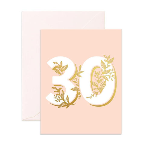 Fox & Fallow Number 30 Floral Card