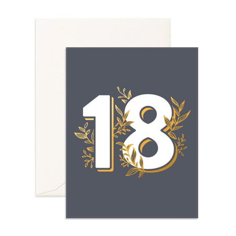 Fox & Fallow Number 18 Floral Card