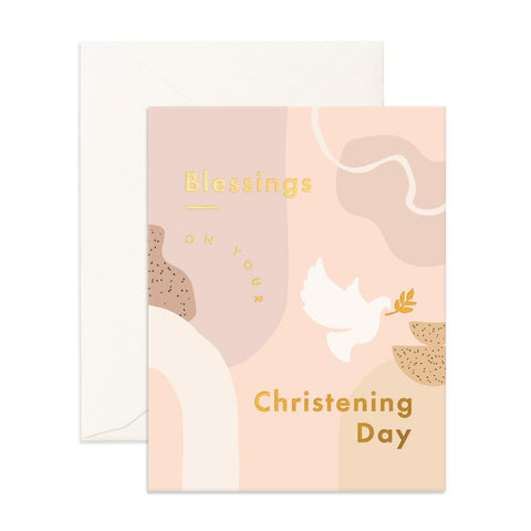 Fox & Fallow Christening Still Life Greeting Card