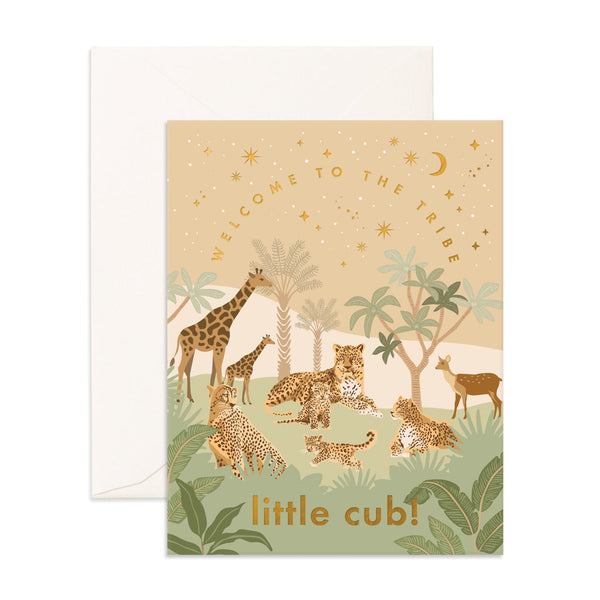 Fox & Fallow Welcome Little Cub Card