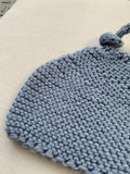 Knitted by Nana Top Knot Beanie - Shadow