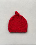 Knitted by Nana Top Knot Beanie - Love Heart
