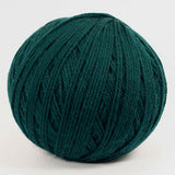 Knitted by Nana Top Knot Beanie - Amazon Green