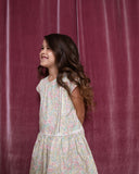 Pretty Wild Kids Maggie Panel Dress Daisy Lime