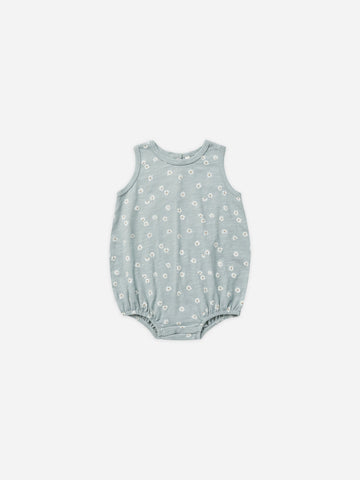 Rylee and Cru Bubble Onesie - Blue Daisy