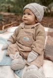 Acorn Cottontail Baby Mittens- Oatmeal