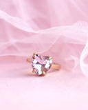 Lauren Hinkley - Crystal Heart Ring Velvet