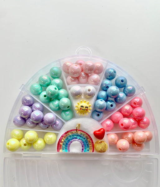 Red Bobble Sunshine Rainbow BIY