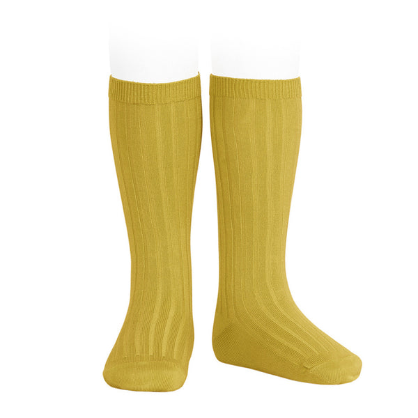 Condor Knee Hi Ribbed Sock (#645 Curry)