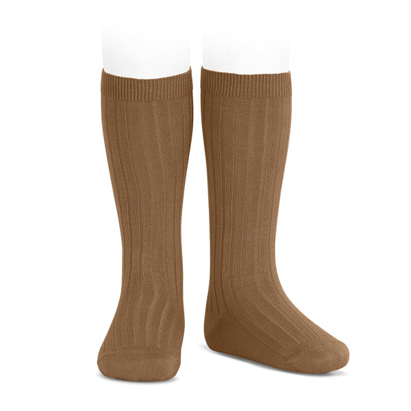 Condor Knee Hi Ribbed Sock (#807 Toffee)