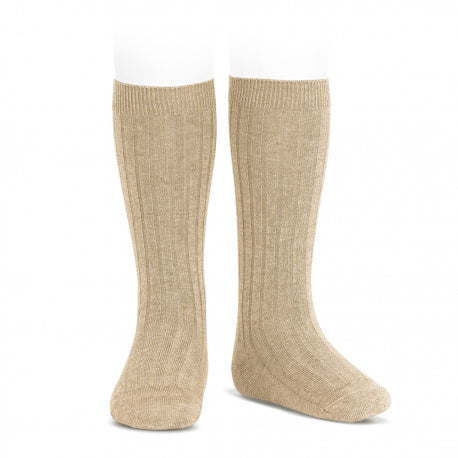 Condor Knee Hi Ribbed Sock (#316 Turron/Nougat)