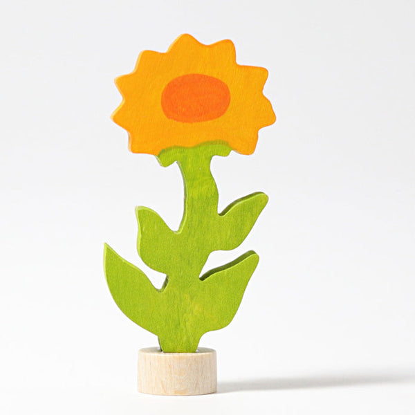 Grimm's Calendula Flower Wooden Decoration