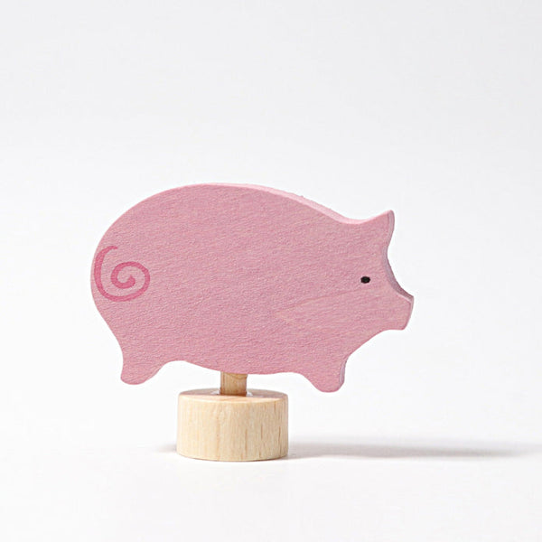 Grimm's Pig Wooden Decoration