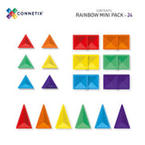 Connetix Tiles - Mini Rainbow Pack 24 piece