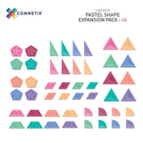 Connetix Tiles - Pastel Shape Expansion Pack 48 Piece