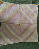 Knitted by Nana 4 Piece Patchwork Bassinet Blanket