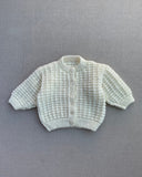 Knitted by Nana Ridge Stitch Cardigan Cream 6-12M