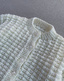 Knitted by Nana Ridge Stitch Cardigan Cream 6-12M