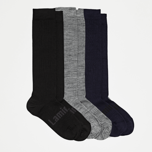 Lamington Child Merino Knee Hi Socks - Navy