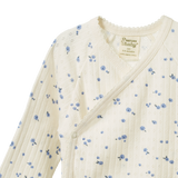 Nature Baby Pointelle Kimono Bodysuit Daisy Print