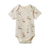 Nature Baby S/S Bodysuit Rabbity Print