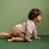 Nature Baby Meadow Bodysuit Gingham Twilight Check