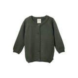 Nature Baby Merino Knit Cardigan Thyme