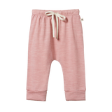 Nature Baby Merino Drawstring Pant Mauve Marle