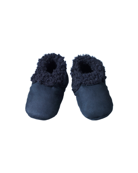 Nature Baby Lambskin Booties Navy