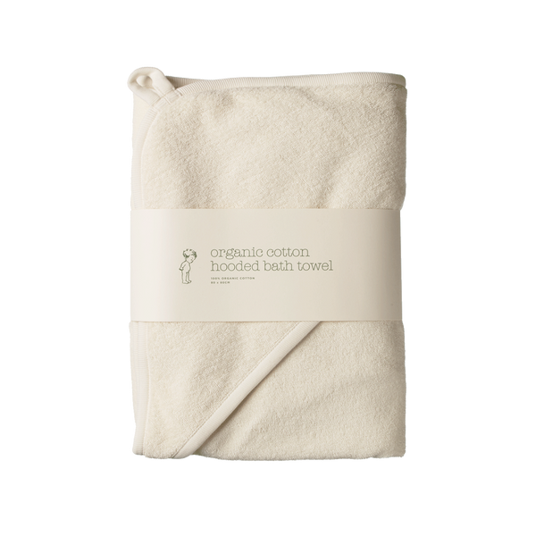 Nature Baby Organic Cotton Hooded Towel Natural
