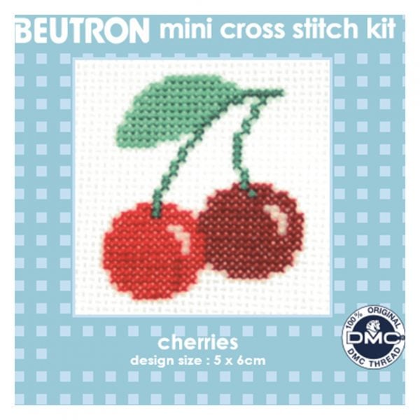 Beutron Mini Cross Stitch Kit - Cherries