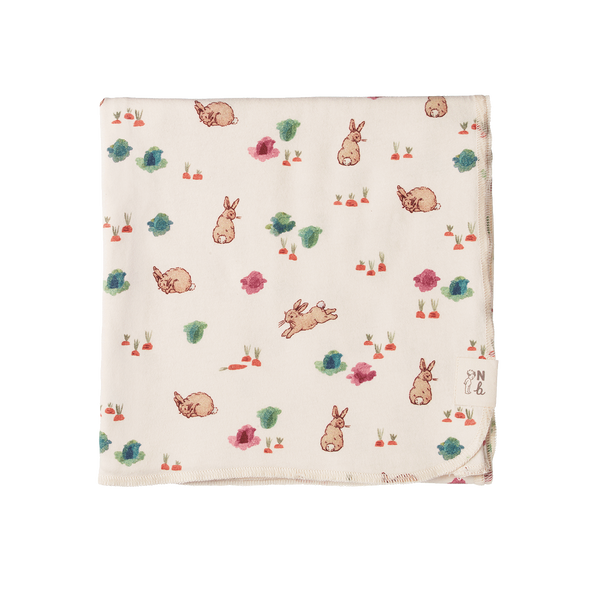 Nature Baby Cotton Wrap Country Bunny Print