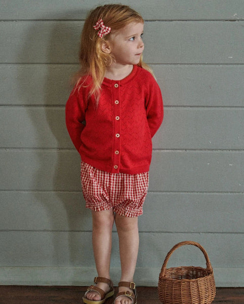 Nature Baby Betty Shorts Red Check