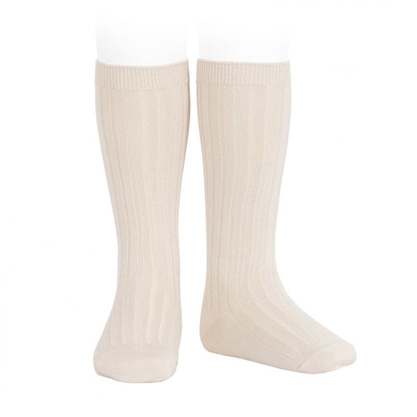 Condor Knee Hi Ribbed Sock (#304 Lino) Linen