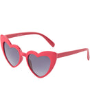 Milk x Soda Viki Love Heart Shaped Sunglasses Red