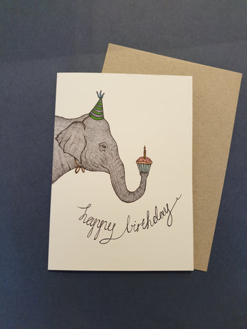The Nonsense Maker Elephant Birthday Card