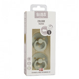 BIBS Size 1 Pacifier / Dummy 2 Pack - Sage