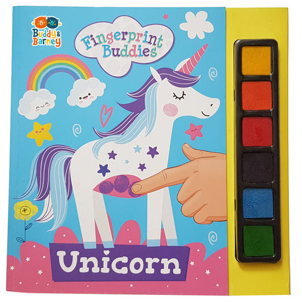 Fingerprint Buddies Book - Unicorn