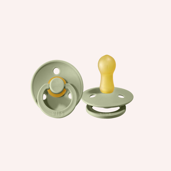 BIBS Size 1 Pacifier / Dummy 2 Pack - Sage