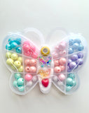Red Bobble Butterfly BIY